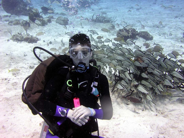 Justin with Fish