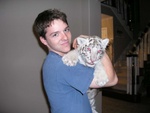 Justin and White Tiger